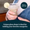 Libbey Stemless Margarita Glasses Set of 6, 10.25 ounces Classic