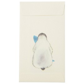 Arisaka Senzando Pochi Pouch, Set of 3, Includes Stickers (Penguin and Fish), Penguin, Small Pouch