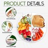 Viynran Portion Control Plate - 10 Inch Melamine Dinner Plate