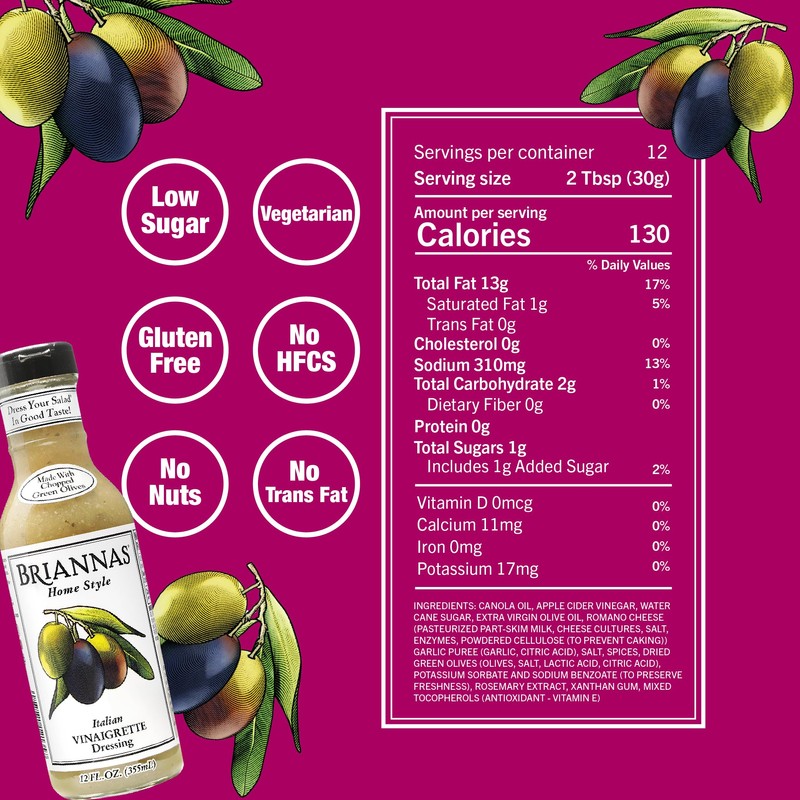BRIANNAS - Home Style Italian Vinaigrette Dressing – Fine Salad