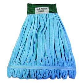 Boardwalk BWKMWTMB Microfiber Looped-End Wet Mop Head - Medium, Blue