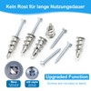Cavity Dowels Set, 20 Pieces Self-Drilling Plasterboard Dowels Metal, Drywall
