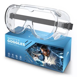 konqkin Safety Goggles Lab Anti-Fog Glasses - Eye Protection Goggles for Science Lab Class for Women Men