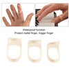 Wakects 3 Pieces Finger Guard Oval Finger Splint Plastic Waterproof