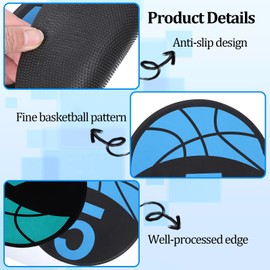 5 PCS Basketball Spot Markers (1-5) – 9 Inch Large Size, Anti-Slip PVC Floor Dots for Agility, Dribbling & Shooting Drills