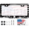 1Pack Bigfoot & American Flag License Plate Frame