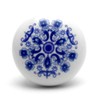 WAKI TW-150 Ceramic Knob, White Flower, 1.0 inches (25 mm)