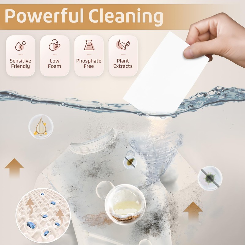 Poesie Laundry Detergent Sheets Magnolia Scent 3 Pack 480 Strips
