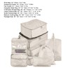 Storage Bags 8PCS Set Travel Suitcase Packing Set Storage Cases