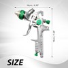 Saihisday 2.5mm Gravity Paint Gun HVLP Spray Gun Auto Body