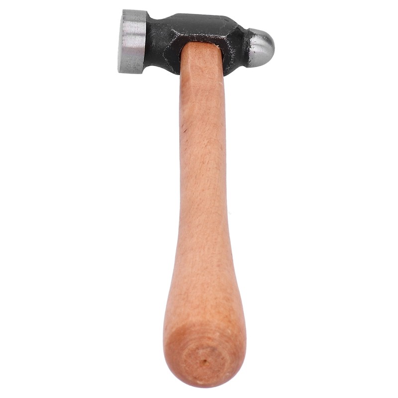 Wood Handle Ball Peen Hammer Household Jewelry Making Processing Round