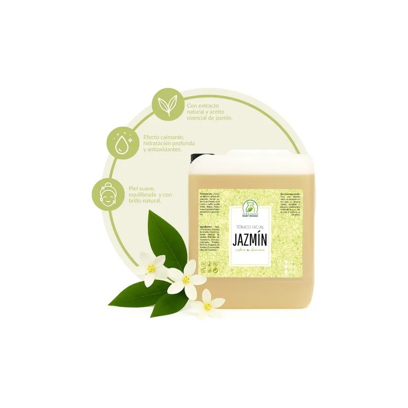 Tónico Facial Hidratante de Jazmín para Piel Normal – 10