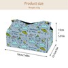 2 Pack Tissue Box Cover Holder, Rainbow Crayon Pencils Rectangle