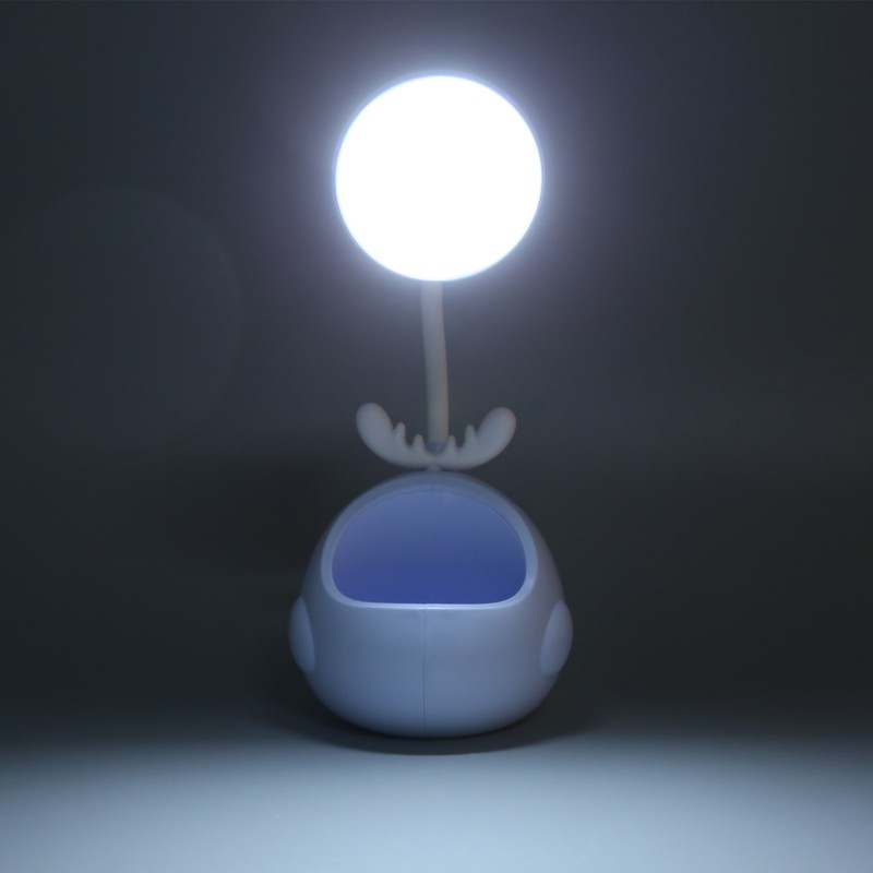 LED Table Lamp Flexible Hose Foldable Desk Light with Pen