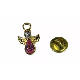 The Quiet Witness 6030586 October Crystal Birth Month Angel Pin Guardian Lapel Birthstone USA