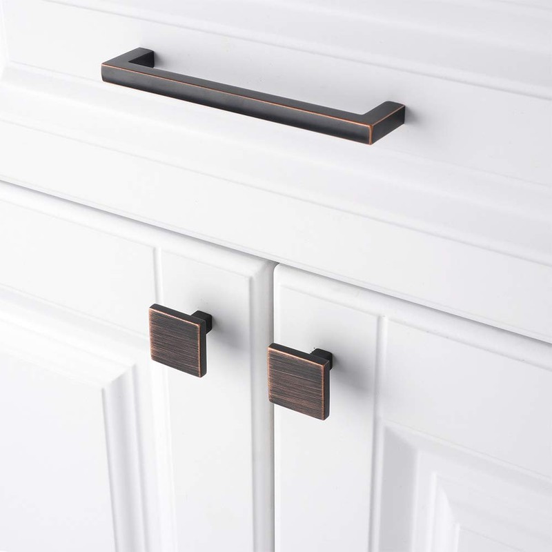 KOOFIZO 10 Pack Oil Rubbed Bronze Cabinet Knobs Bronze Drawer