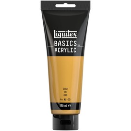 LIQUITEX Basics Acrylic Paint, Gold, 250 ml Tube
