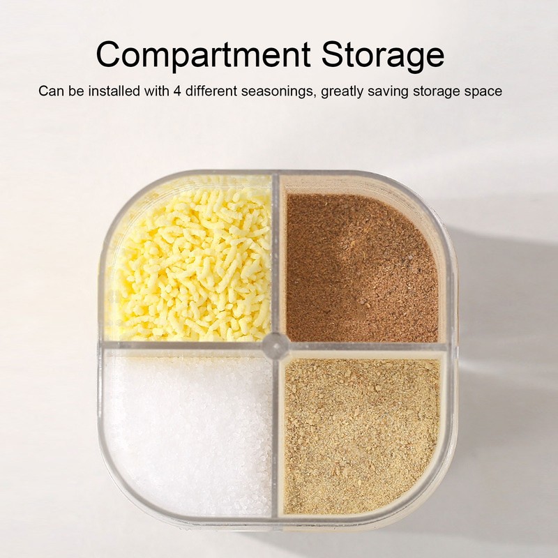 5pcs 4 in 1 Spice Container Seasoning Spice Shaker with