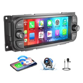 Android 13 Car Radio Stereo Compatible with Dodge RAM 2002-2006/Jeep Wrangler 2003-2006/Caravan 2004-2007- 6.8" Touchscreen, Wireless CarPlay/Android Auto, 2G+32G, GPS, Backup Camera, WiFi/Bluetooth