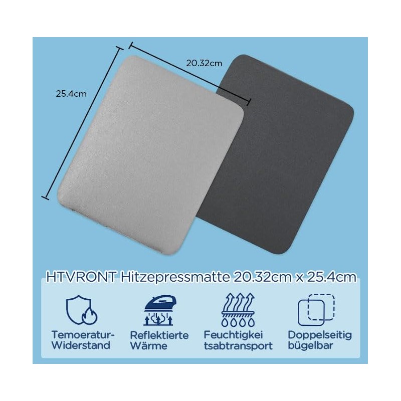 HTVRONT Heat Press Mat 20.32 cm x 25.4 cm (8