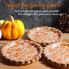 Confettiville Thanksgiving Paper Plates, 50-Count Disposable Thanksgiving Dinner Plates, Scalloped,