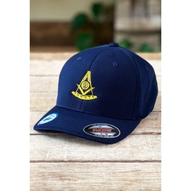 Past Master Embroidered Masonic Flexfit Adult Cool & Dry Sport Hat (as1, Alpha, s, m, Black)