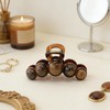 Brown Pearl Hair Clip, Large Acrylic Claw Clip Women Hair