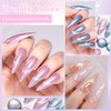 MEET ACROSS Gel Nail Polish Set, 6 Colors Cat Eye