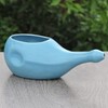 Ancient impex Ceramic Neti Pot Without Handle for Nasal Cleansing