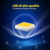 Ruiandsion Lampadine fendinebbia a LED H3, 6-40 V, colore bianco,