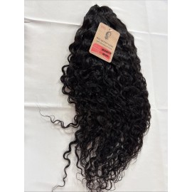 Tomicsu 20” Human Deep wave, Natural hair wigs, Brazilian Hair With band