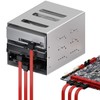 deleyCON 3 x 50 cm SATA 3 Nylon Cable Set