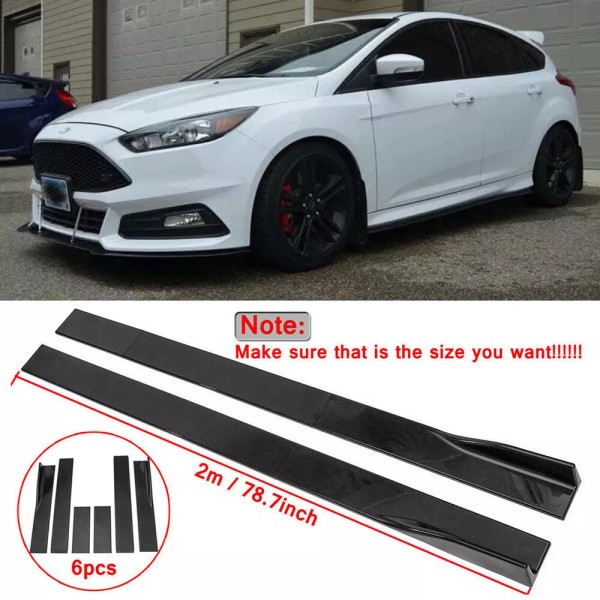 Unbranded For 2015+ FORD FOCUS ST 78.7'' Side Skirts Splitter