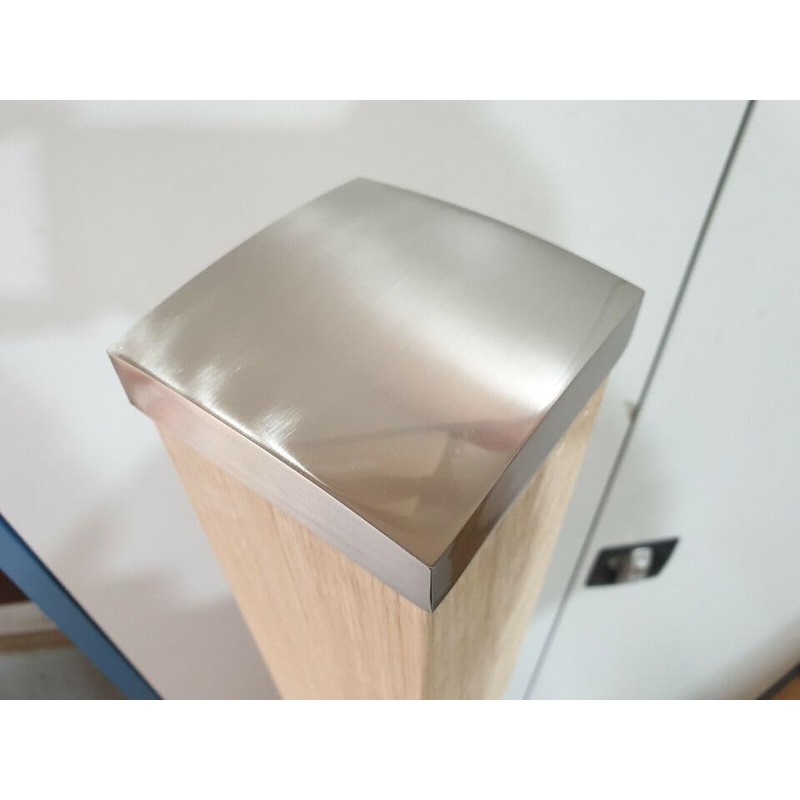 Blueprint Joinery Stair NEWEL POST FLAT CAP BRUSHED 82mm -
