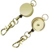 2 PCS Retractable Badge Reels for ID Card Holder. Metal
