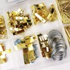 200 Pieces Picture Frames Hanging Hooks Set,Medium Photos Hangers Assortment