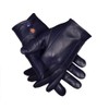 Men's Dress Leather Gloves (Large, Navy Blue)