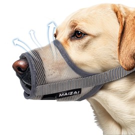 NyyGlykys Dog Muzzle for Dogs, Prevents Waste Barking Goods, Furniture Chewing, Prevents Picking Eats, Prevents Scratches and Licking, Ventilation, Mesh, Muzzle Guard, Mesh Dog Mask, Dog Muzzle, For
