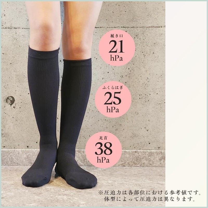 着圧 一般医療機器 WELLNESS SOCKS Ｍ (23cm～25㎝） 弾性 ウェルネスソックス はいてるだけでむくみケア 効果効能