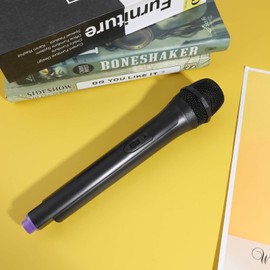 NUOBESTY Toy Microphone Pretend Play Plastic for Karaoke Fun Stage Mic Stage or Costume Microphone Prop Birthday Party Favor for Boys Girls Toddlers (Bottom Random Color)