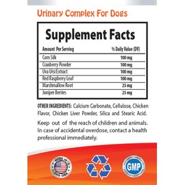 MY LUCKY PETS LLC Dog Bladder Support - Dog Urinary Health Formula - Helps with Incontinence and Bladder Issues - Immune Boost - Dog Cranberry Supplement chew - 2 Bottles (180 Treats)
