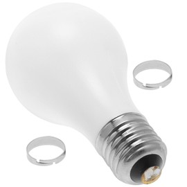 STOBOK Bulb Props,Magical Light Bulb Close-Up LED Glow Tricks Bulb Toy Illusions Party Magical Props Magician's Comedy Magic Lamp for Magic Trick, White