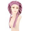SENGTERM Silk Night Cap Women's Hair Satin Hat Wide Elastic