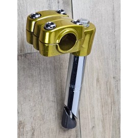 ENIX ALLOY 7/8" 22.2MM OLD SCHHOL BMX BIKE 4 BOLT QUILL STEM VINTAGE CRUISER BICYCLE - Gold