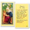WJ Hirten E24-611 Prayers to Saint Anne, Clear Holy Cards