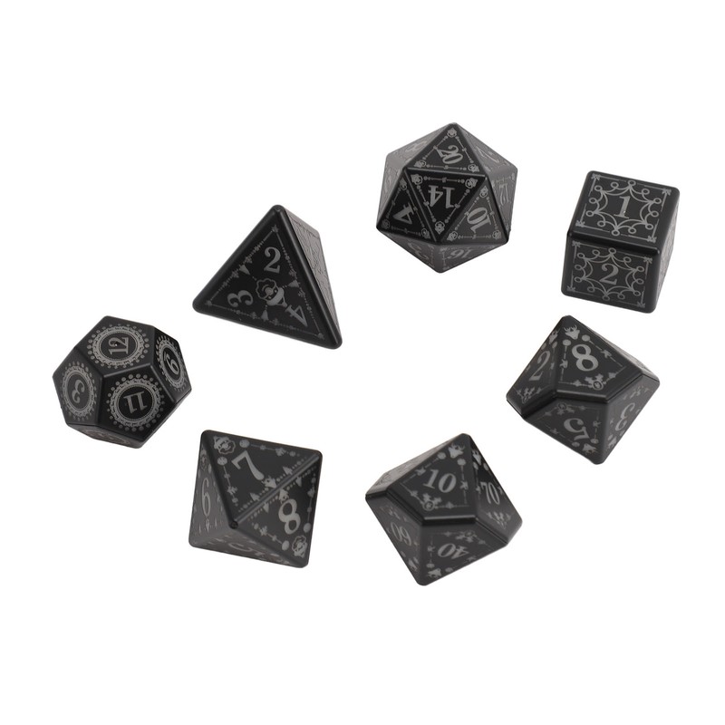 7pcs Light Up LED Dice Set Glowing Polyhedral Dice with