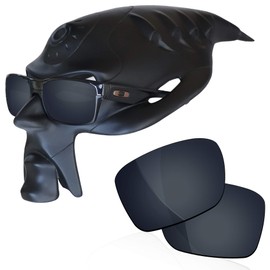 RockShell Polarized Lenses Replacement for Oakley TwoFace OO9189 Sunglasses - Black Metallic