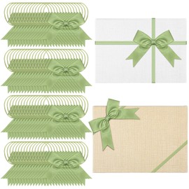 Zeyune 60 Pcs Elastic Premade Craft Bows 4 Inch Assorted Elegant Ribbon Bow Soft Stretch Loops with Bows for Gift Wrapping Party Boxes Decoration Holiday Supplies Crafts Gift Wrap(Fresh Style)