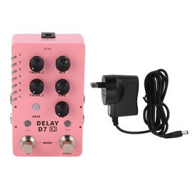 Stereo Delay Effect Electric Guitar Single Effector Support Storage with 14 Effects 100‑240VAU Plug
