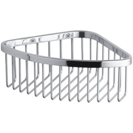 KOHLER 1896-S Shower Basket, Medium, Polished Stainless